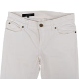 Gucci White Cotton Back Heart Tattoo Woman Ankle Pants (IT36)