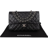 Chanel Quilted Lambskin Medium Double Flap Crossbody Bag