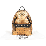 MCM Visetos Monogram Stark Studded 2 in 1 Backpack
