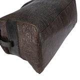 Fendi Croc-Embossed Leather Tote Shoulder Bag