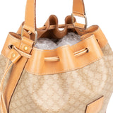 Céline Macadam Monogram Bucket Drawstring Shoulder Bag