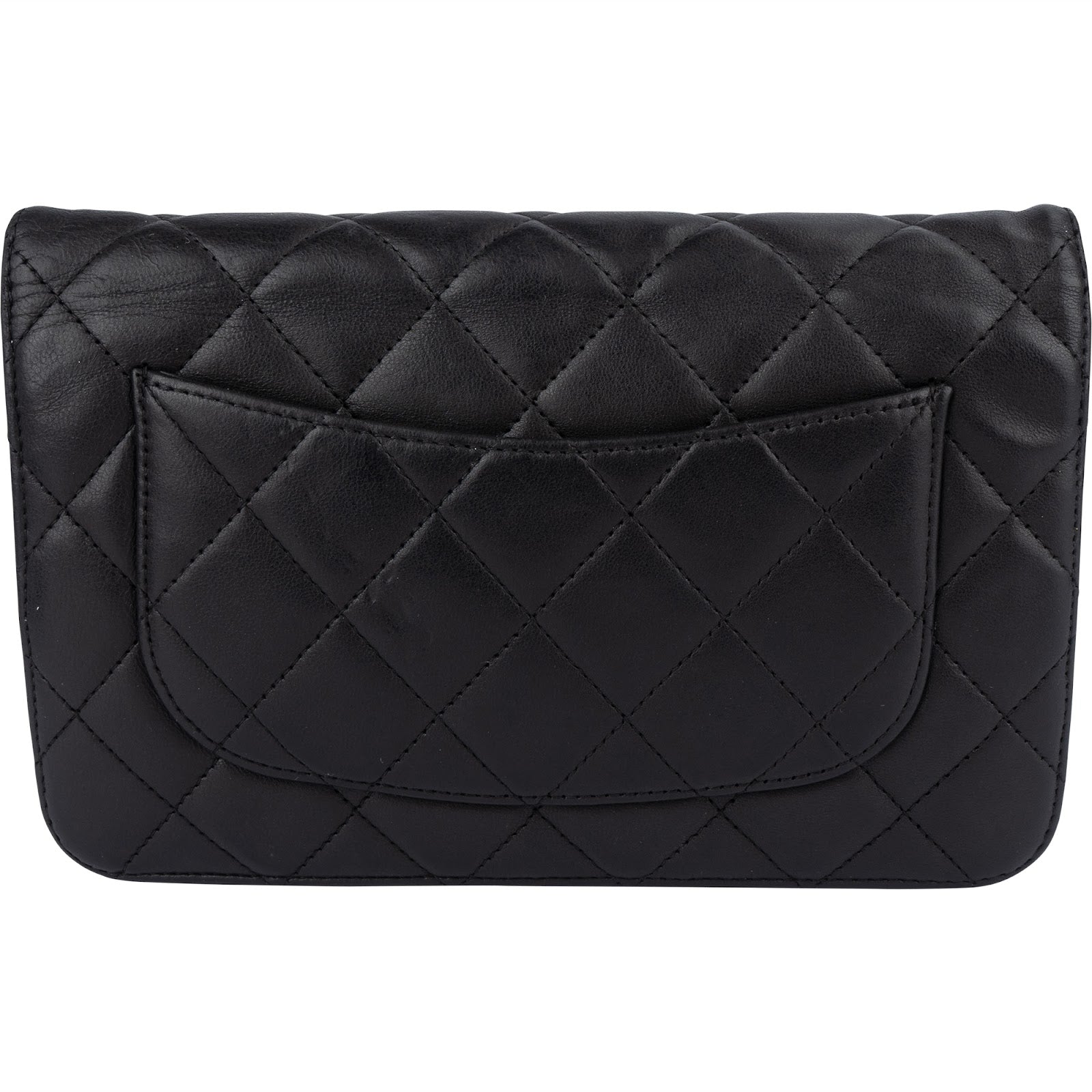 Chanel Quilted Lambskin Wallet On Chain Crossbody Bag - vintageandkickz