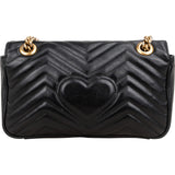 Gucci Chevron Matelassé Leather GG Marmont Medium Crossbody Bag