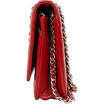[🔄️B20 / F44] Chanel Embossed Camellia Leather Wallet on Chain Crossbody Bag - vintageandkickz