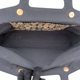 Chanel Leather Canvas CC Coin Top Handle Handbag