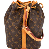 Louis Vuitton Monogram Canvas Sac Noé Petit Shoulder Bag
