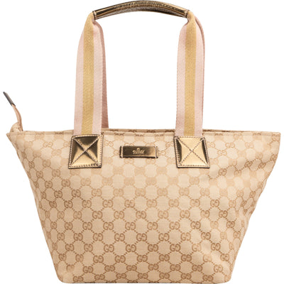 Gucci Monogram GG Canvas Small Tote Handbag