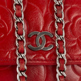 Chanel Camellia Lambskin Leather Wallet on Chain Crossbody Bag