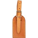 [🔄️B10 / F93] Louis Vuitton Vachetta Leather Luggage Tag - vintageandkickz