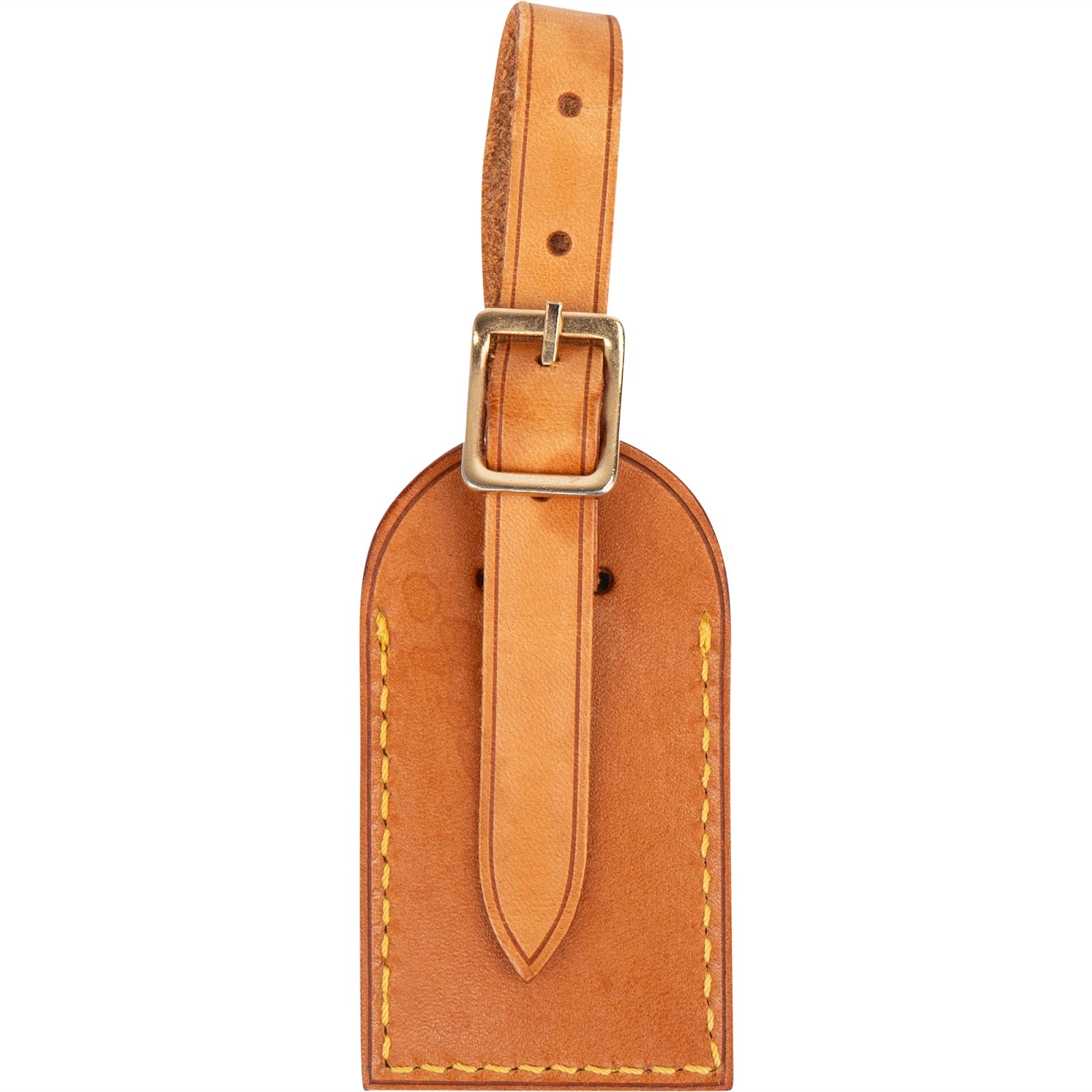 [🔄️B10 / F93] Louis Vuitton Vachetta Leather Luggage Tag - vintageandkickz