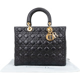 Christian Dior Quilted Leather Lady Dior Handbag