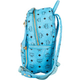 MCM Monogram Visetos Blue Stark Studded Stark 2 in 1 Backpack