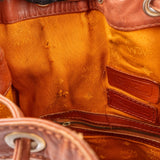 MCM Monogram Visetos Drawstring Bucket Crossbody Bag
