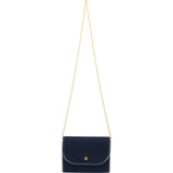 Chanel Quilted Jersey Vintage 24K Gold Single Flap Crossbody Bag