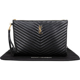 Yves Saint Laurent Quilted Leather Clutch