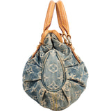 Louis Vuitton Monogram Denim Pleaty Handbag