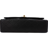 Chanel Quilted Lambskin 24K Gold Medium Double Flap Shoulder Bag