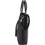 Yves Saint Laurent Black Leather Tote Handbag