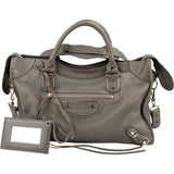 Balenciaga Grey Leather City Handbag