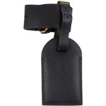 [🔄️B21 / F49] Louis Vuitton Noir Leather Luggage Tag - vintageandkickz