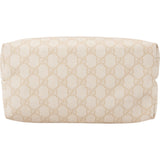 Gucci Monogram GG Beige Canvas Tote Shoulder Bag