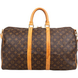 Louis Vuitton Monogram Canvas Keepall 45 Bandoulière Travel Bag