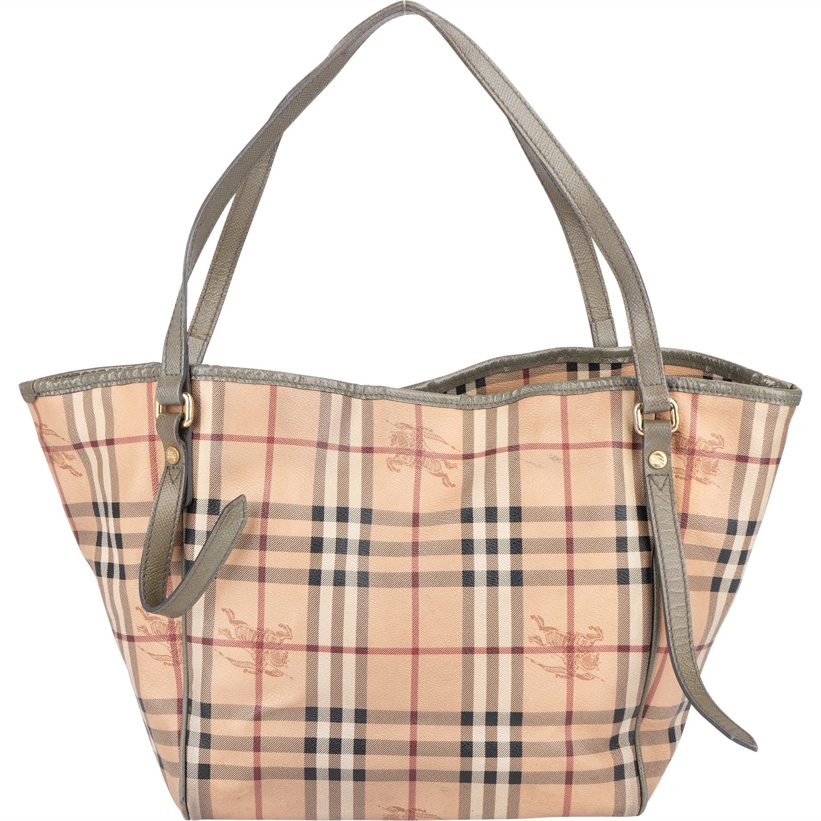 Burberry Haymarket Check Canterbury Tote Shoulder Bag - vintageandkickz