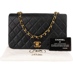Chanel Quilted Lambskin 24K Gold Turnlock Single Flap Crossbody Bag - vintageandkickz