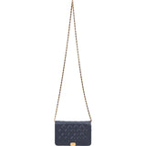 Chanel Quilted Caviar Leather Boy Wallet On Chain Crossbody Bag