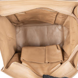 Céline Brown Calfskin Leather Luggage Handbag