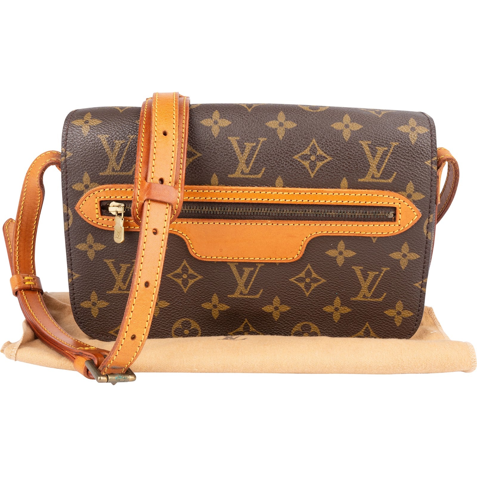 Louis Vuitton Monogram Canvas Saint Germain PM Crossbody Bag - vintageandkickz
