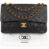 Chanel Quilted Lambskin 24K Gold Medium Double Flap Shoulder Bag