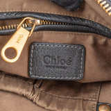 Chloé Black Grainded Leather Marcie Handbag
