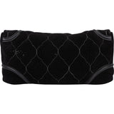 Chanel Suede Shearling Palladium Jumbo Single Flap Shoulder Bag