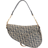 Christian Dior Oblique Trotter Monogram Canvas Saddle Shoulder Bag