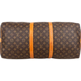 Louis Vuitton Monogram Canvas Keepall 55 Bandoulière Travel Bag