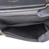 Chanel Quilted Patent Leather 2.55 Wallet On Chain Crossbody Bag