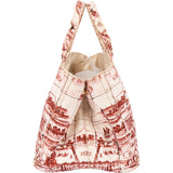 Prada Printed Canvas Estampada Canapa Tote Handbag