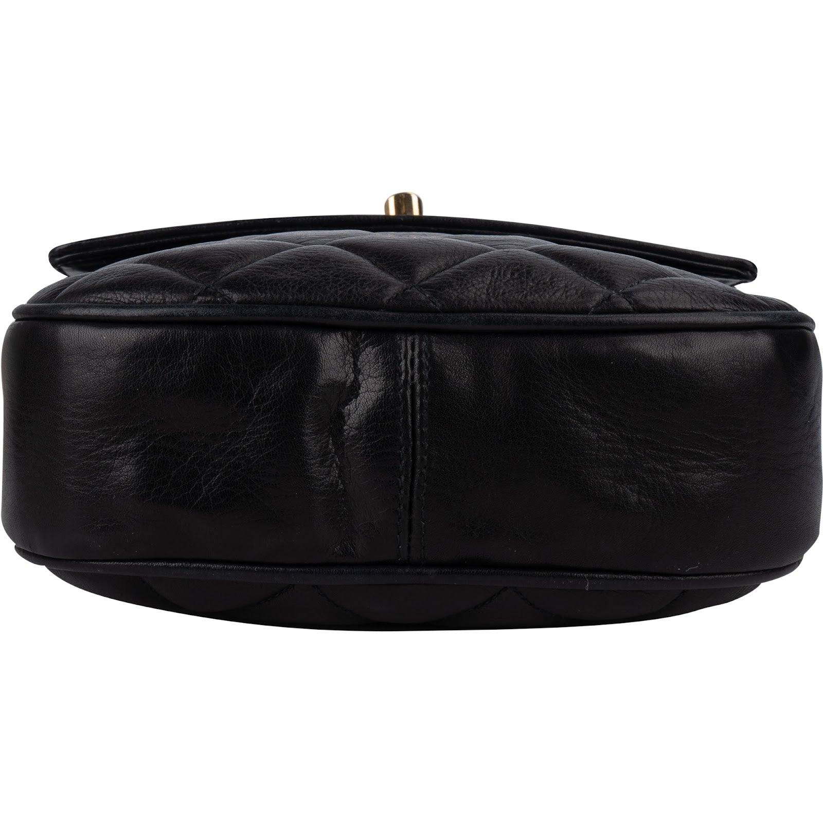 Chanel Quilted Lambskin CC Single Flap Crossbody Bag - vintageandkickz