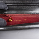 Chanel Quilted Lambskin 24K Gold Half Moon Single Flap Shoulder Bag