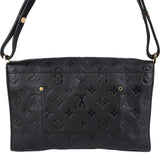 Louis Vuitton Noir Monogram Empreinte Leather Fascinante Crossbody Bag