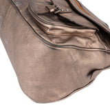 Christian Dior Metallic Leather Gaucho Saddle Handbag