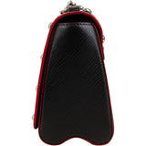 Louis Vuitton Noir Epi Leather Studded Twist MM Crossbody Bag