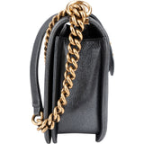 Chanel Quilted Metallic Lambskin Large Boy New Medium Crossbody Bag