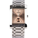 Fendi Silver Tone Classico Quadro Square Tank 7000G Women Watch