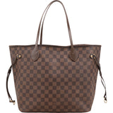 Louis Vuitton Monogram Damier Ebene Neverfull MM Shoulder Bag
