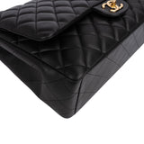 Chanel Quilted Lambskin Maxi Double Flap Crossbody Bag