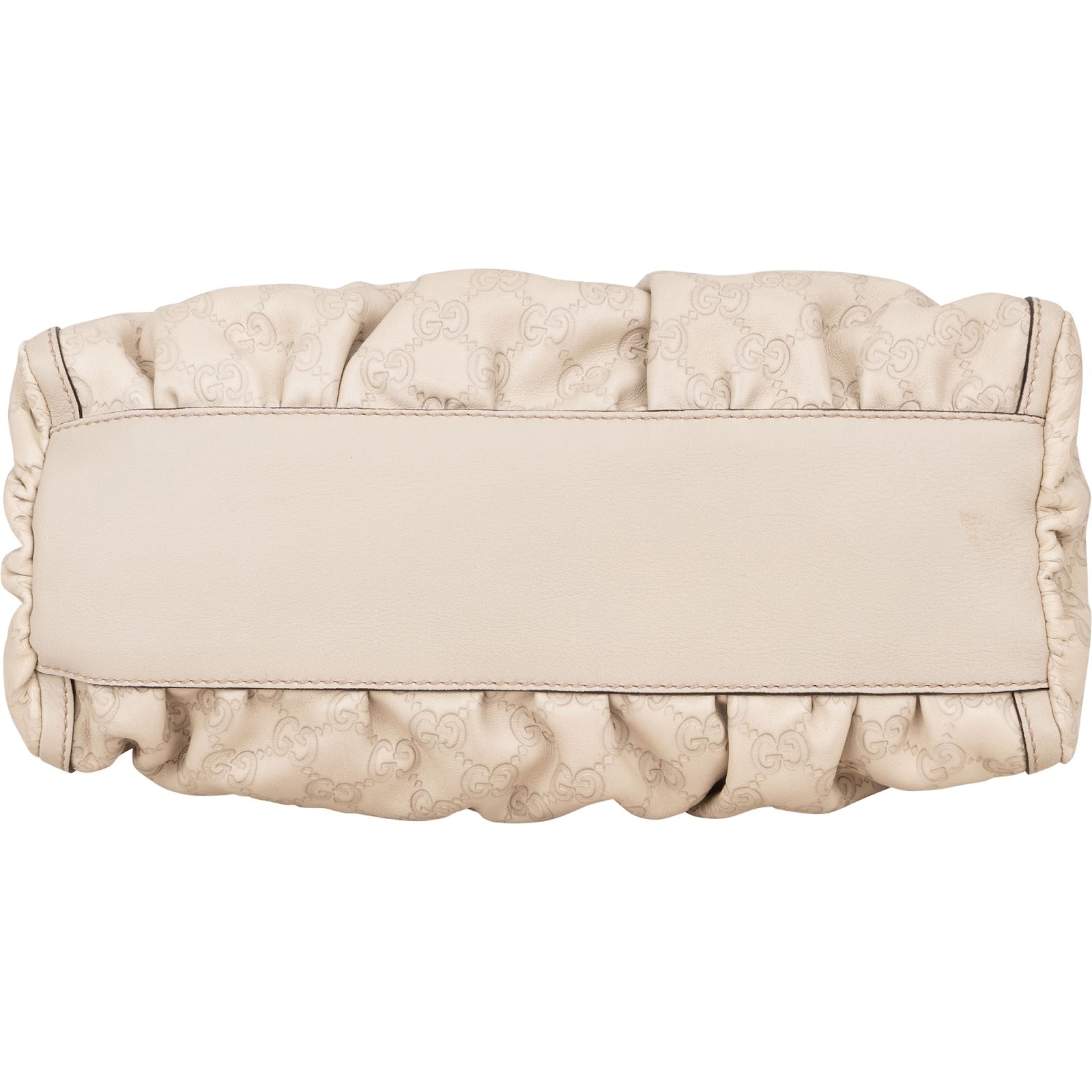 Gucci Leather Monogram Abbey Handbag - vintageandkickz