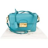 Prada Saffiano Lux Leather Lock Crossbody Handbag