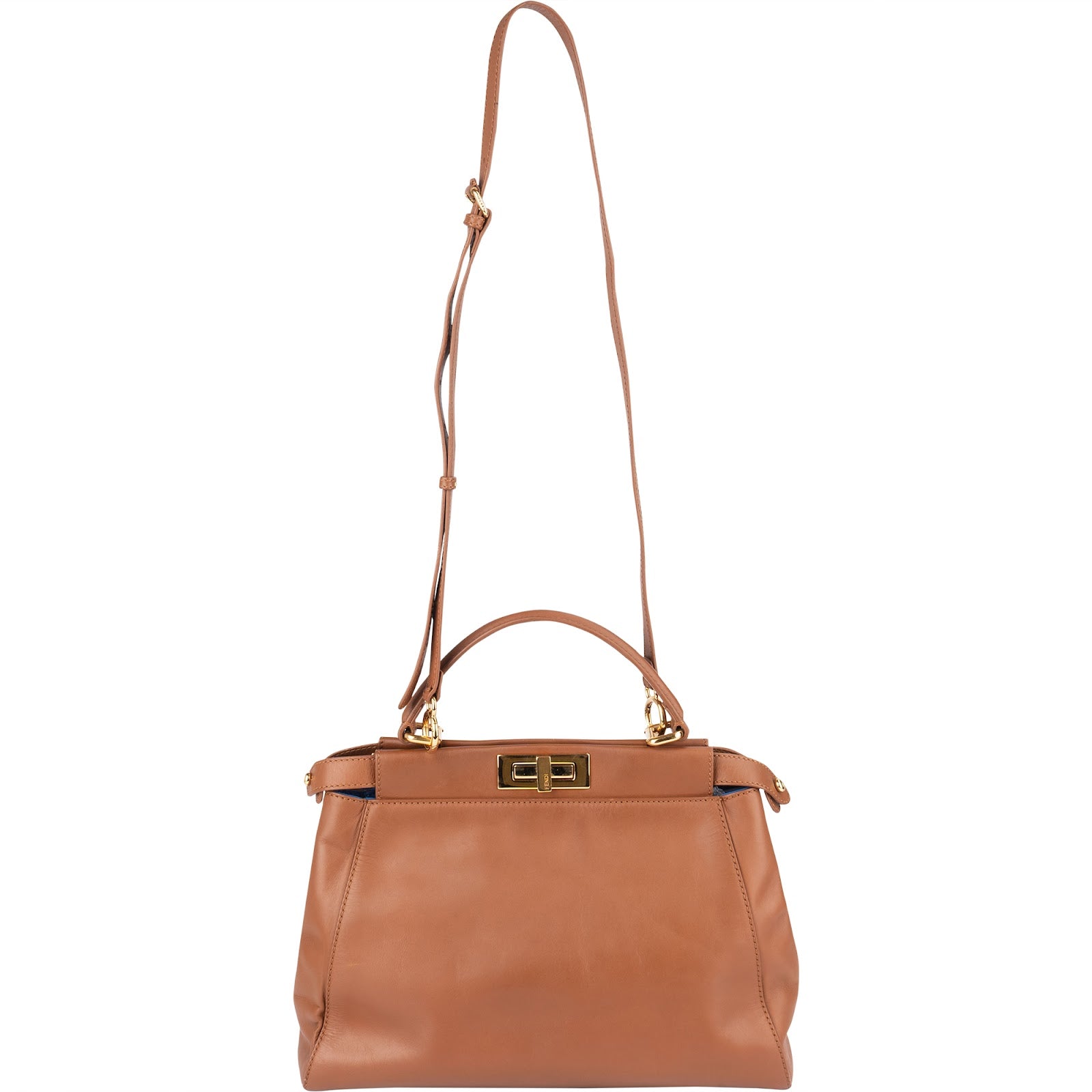 [🔄️B23 / F60] Fendi Calfskin Peekaboo Regular Handbag - vintageandkickz